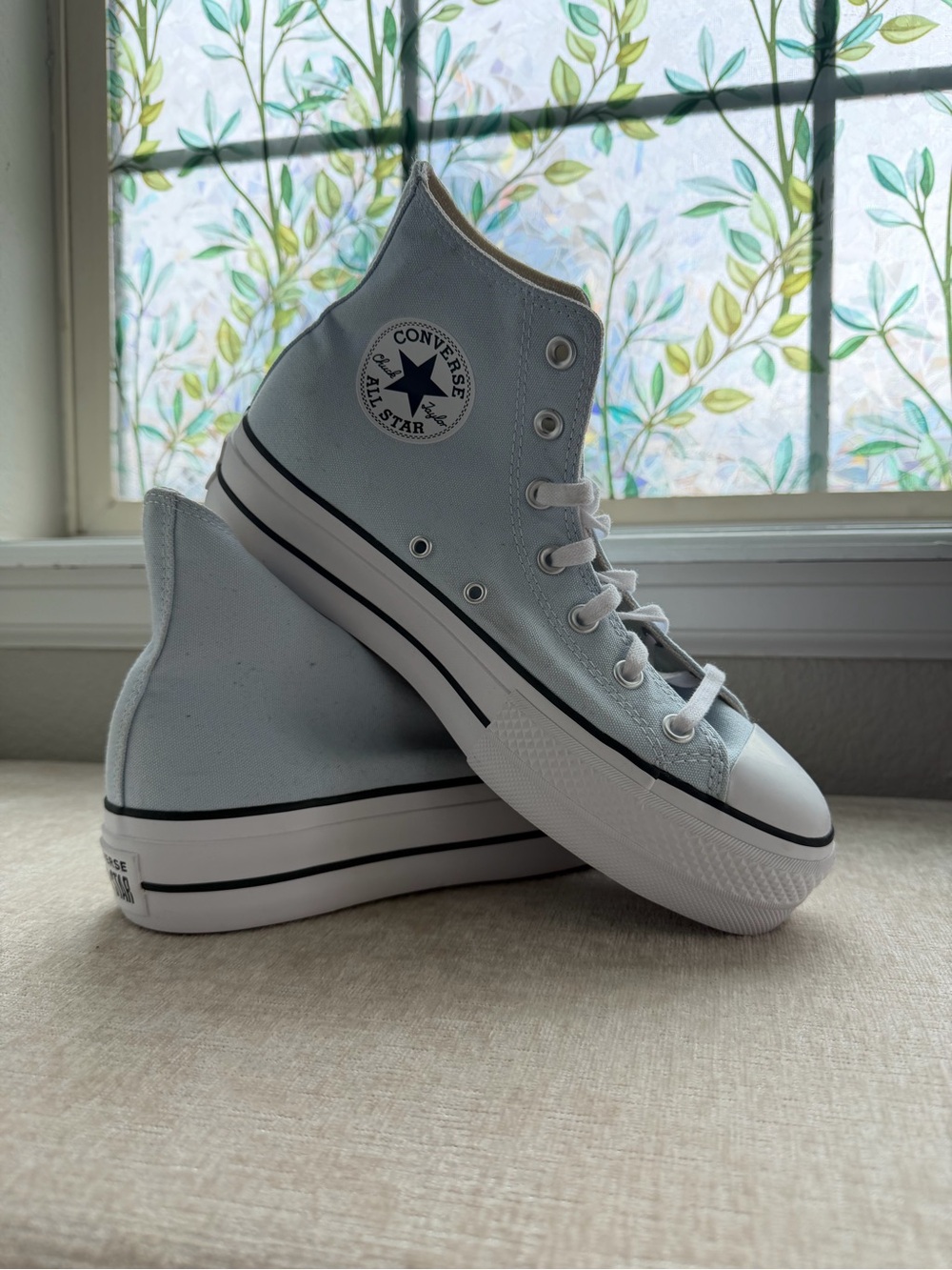 Brand New Converse Chuck Taylor All Star Platform High Top Sneakers - Light Blue